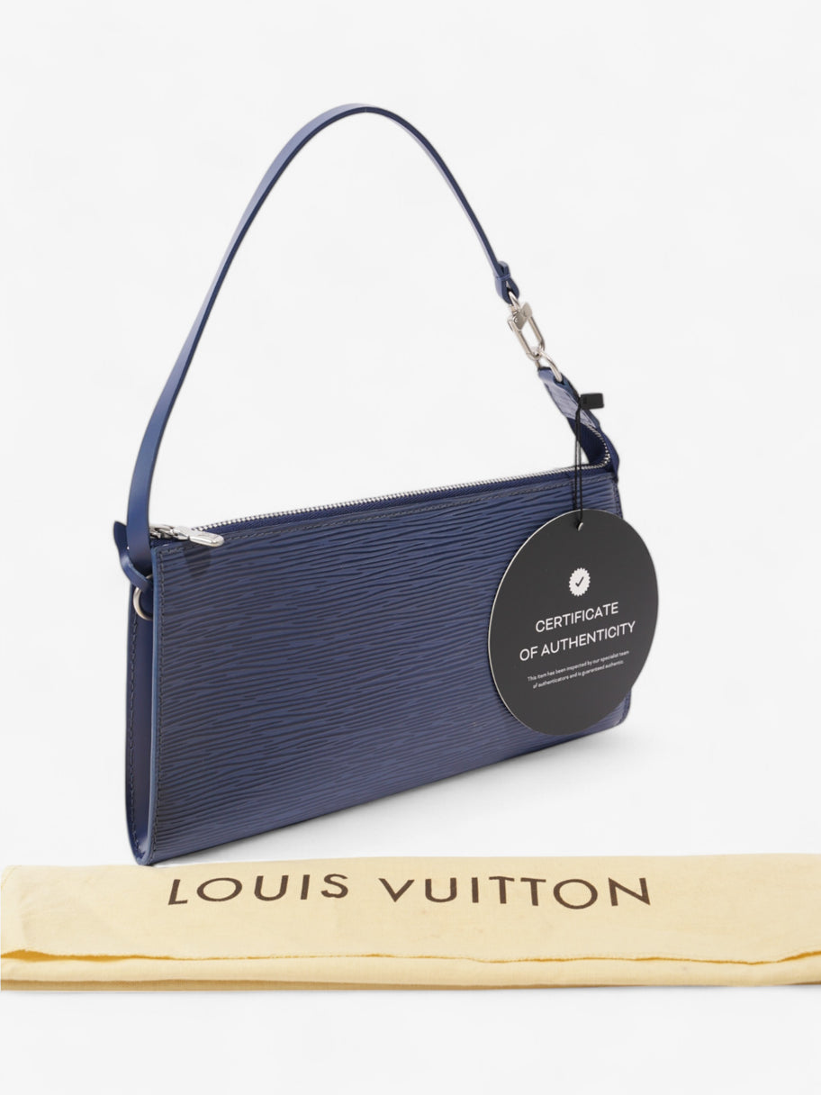 Louis Vuitton Pochette Accessoires Blue Epi Leather Image 9