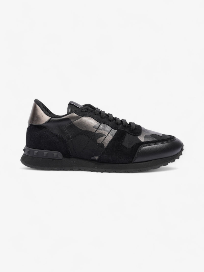  Valentino Rockrunner Black Camo Suede EU 42 UK 8