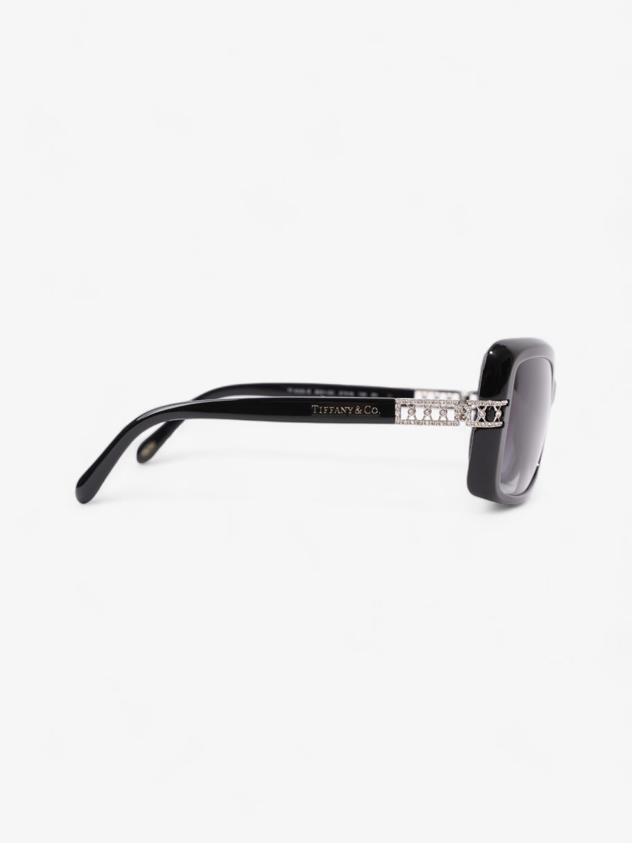 Tiffany and Co Crystal Detail Sunglasses Black Acetate 130mm Image 3