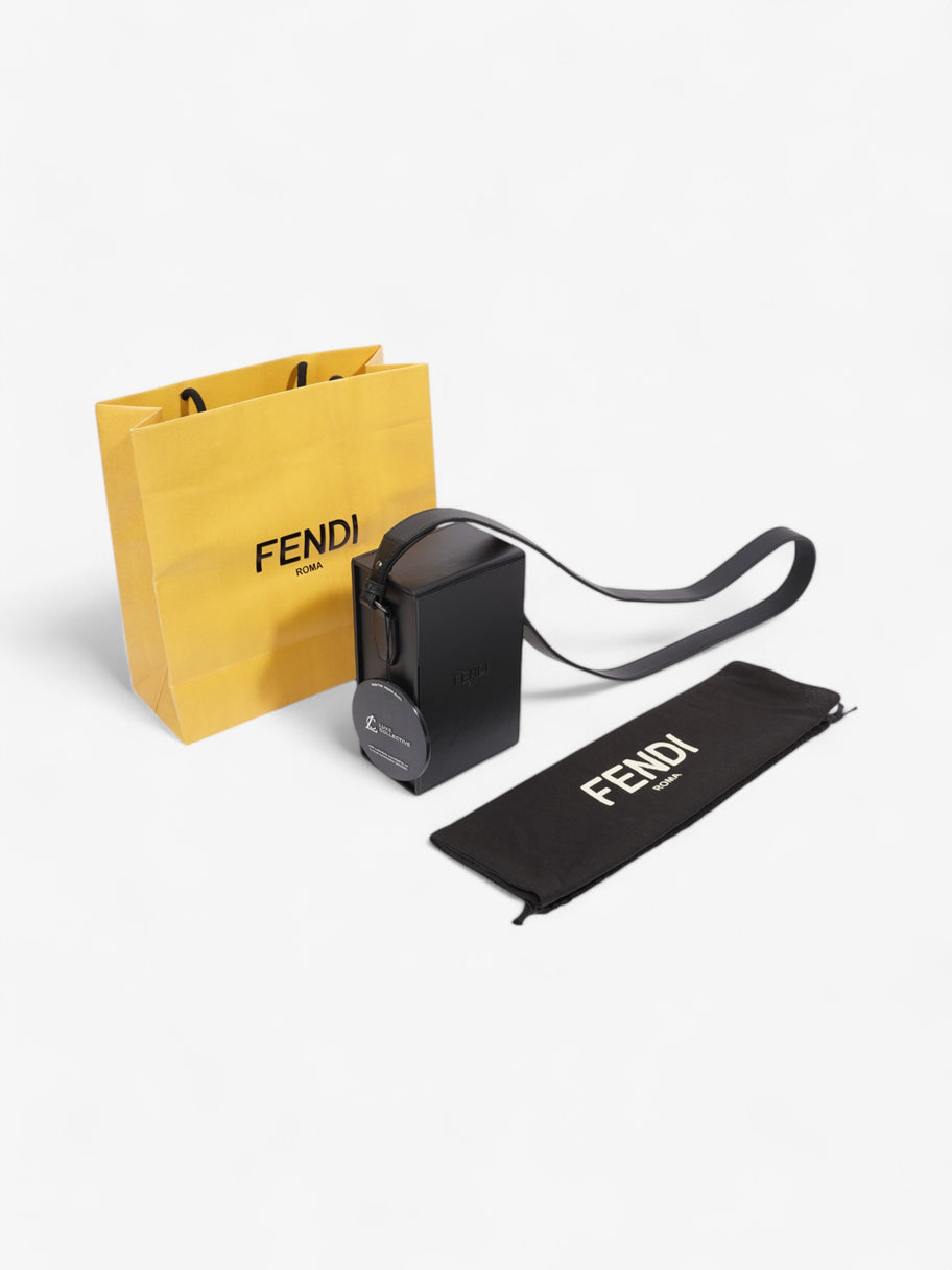 Fendi Box Vertical Messenger Black Calfskin Leather Image 10