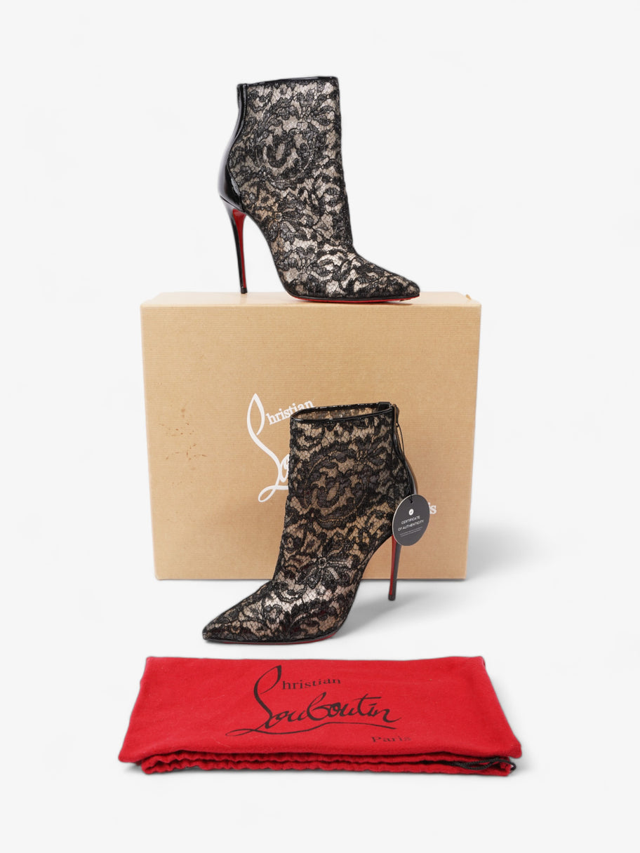 Christian Louboutin Psybootie 100mm Black Lace EU 37.5 UK 4.5 Image 11