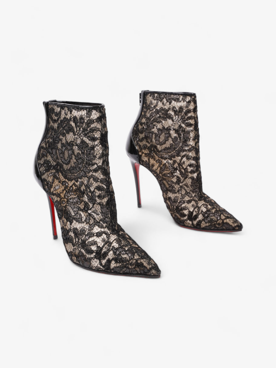 Christian Louboutin Psybootie 100mm Black Lace EU 37.5 UK 4.5 Image 2