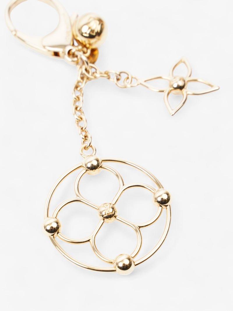  Louis Vuitton Flower Bag Charm Gold Base Metal