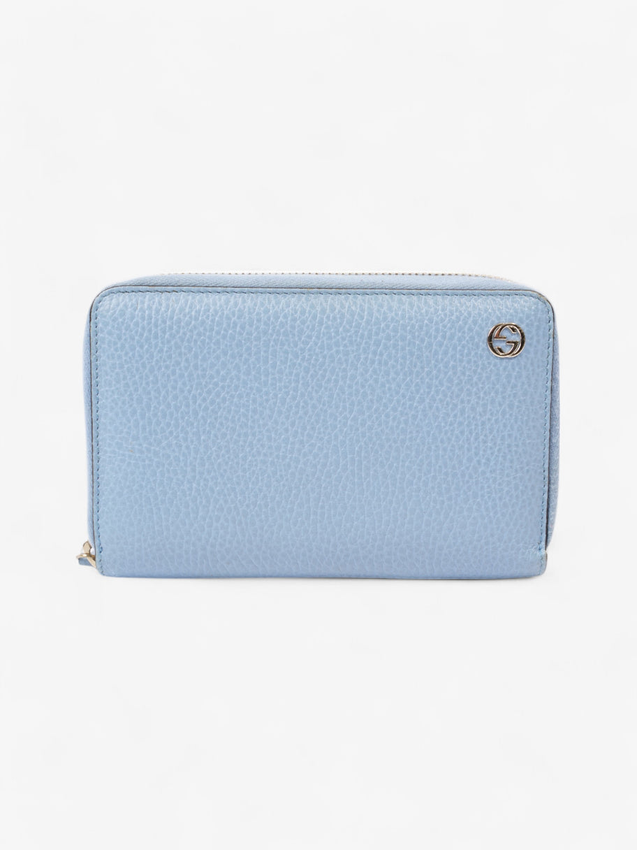 Gucci Zip Around Wallet Light Blue / Light Gold Leather Medium Image 1