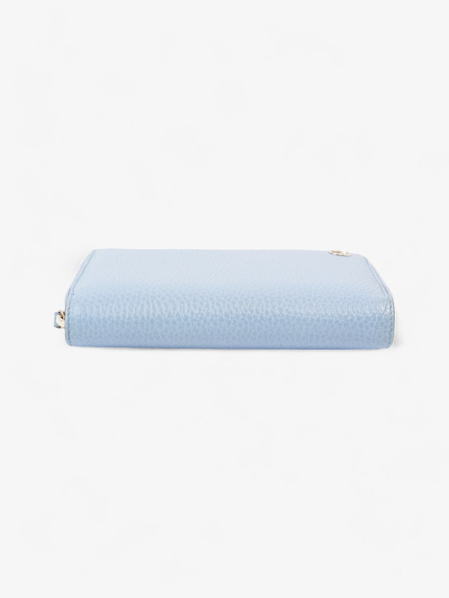 Gucci Zip Around Wallet Light Blue / Light Gold Leather Medium Image 5