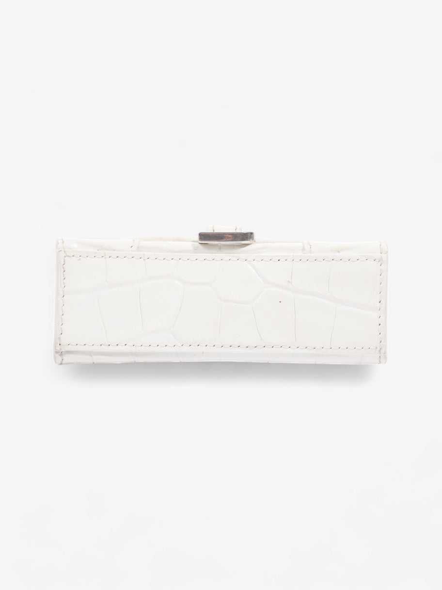 Balenciaga Hourglass White Embossed Leather Mini Image 6