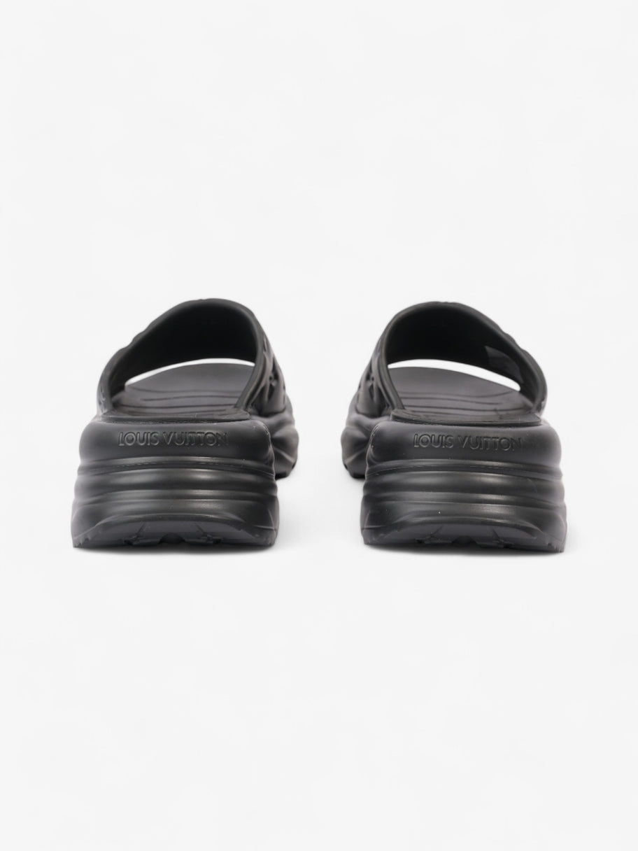 Louis Vuitton Monogram Slides Black Rubber EU 38 UK 5 Image 6