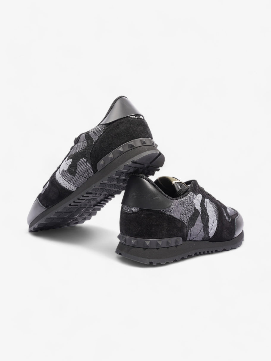 Valentino Rockrunner Camouflage-Print Black / Grey Suede EU 44.5 UK 10.5 Image 9