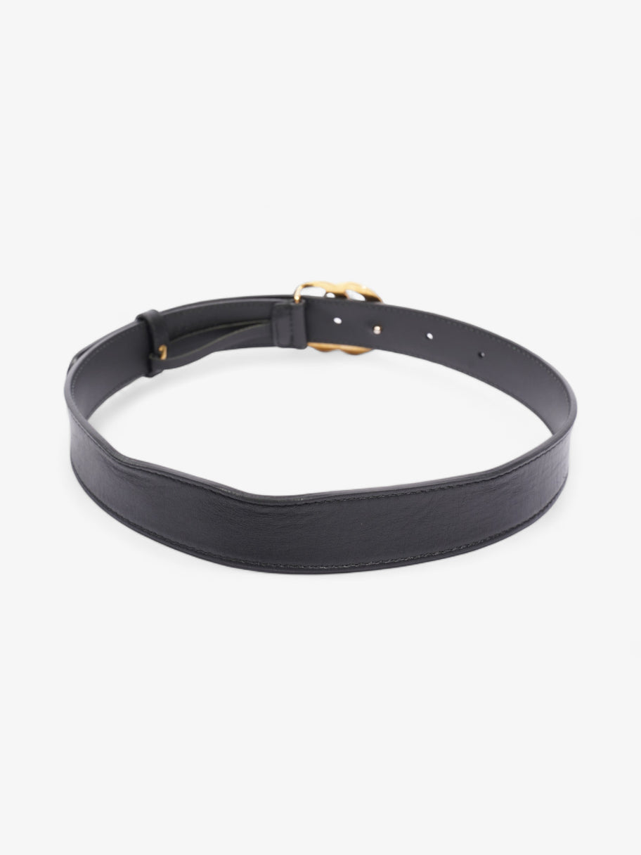 Gucci GG Marmont Thin Belt Black Leather 70cm / 28