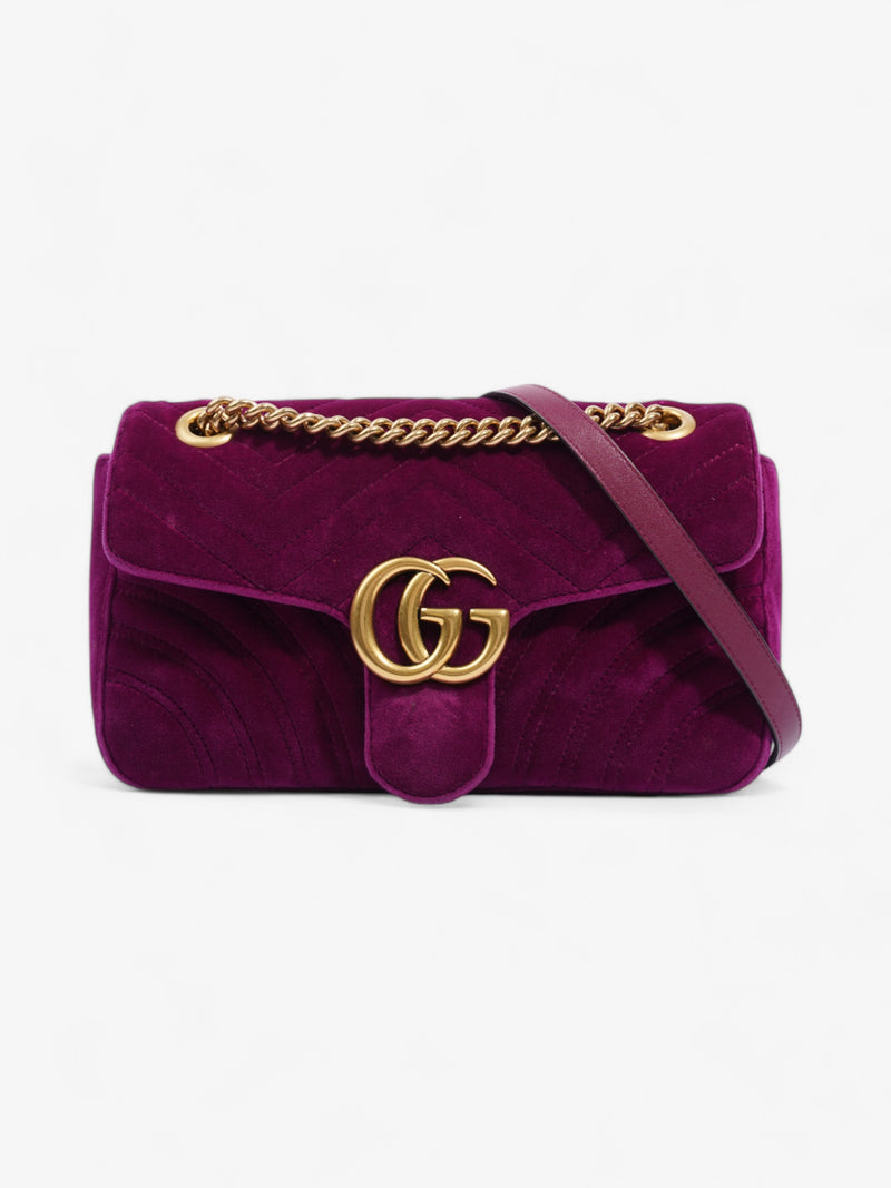  Gucci GG Marmont Purple Velvet Small