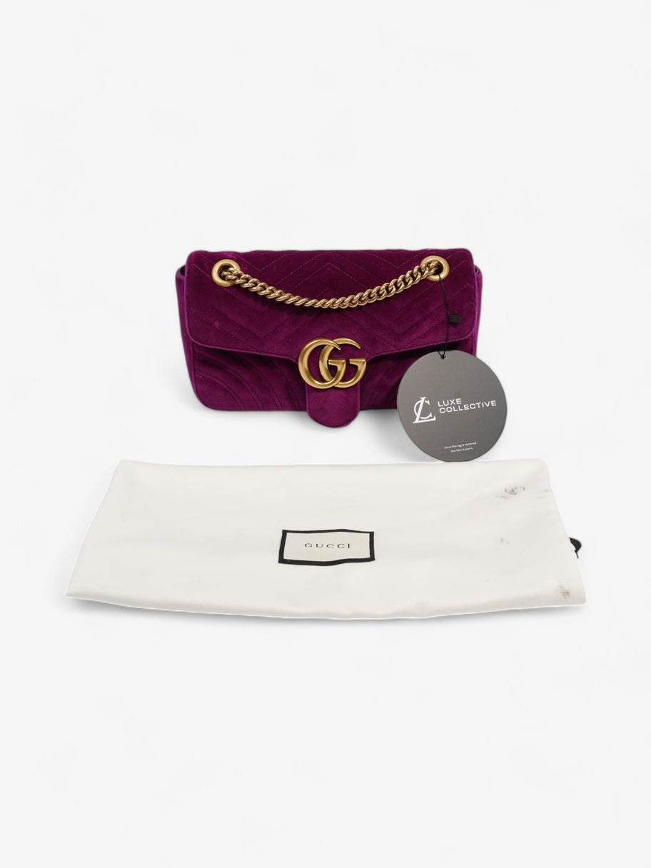 Gucci GG Marmont Purple Velvet Small Image 10