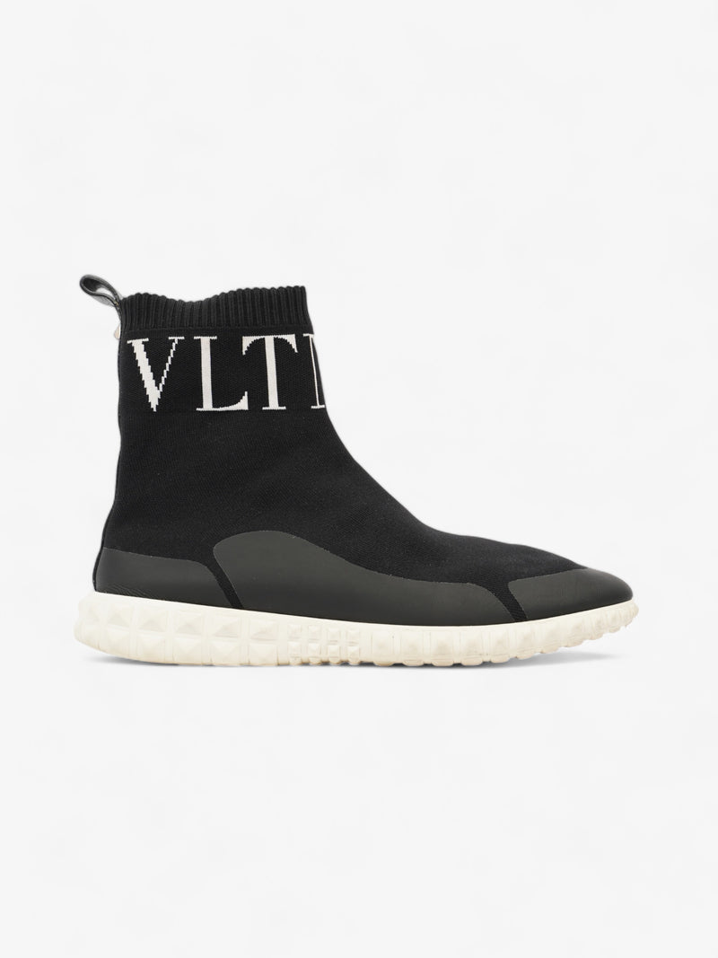  Valentino Sock Sneaker Black / White Fabric EU 38.5 UK 5.5
