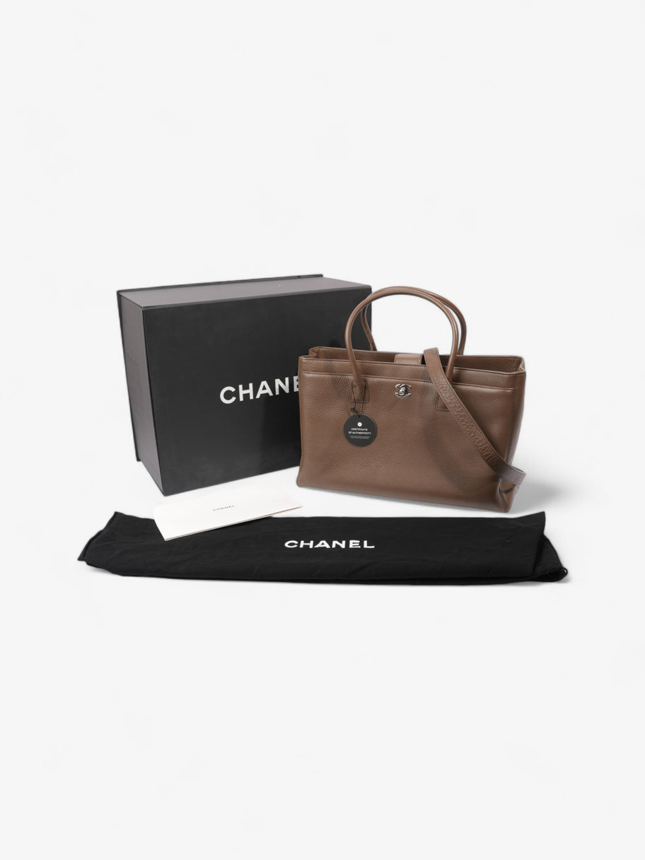 Chanel Executive Cerf Tote Brown Leather Image 10