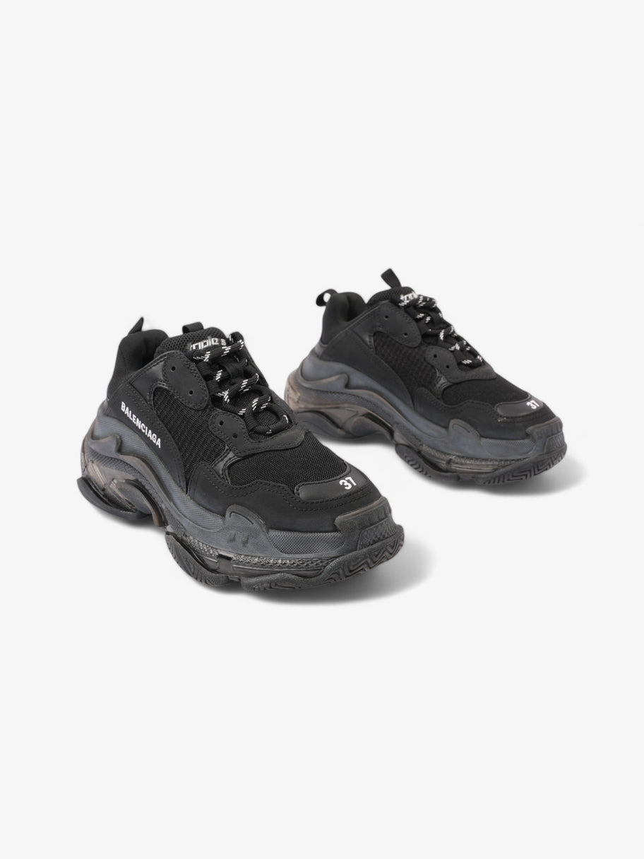 Balenciaga Triple S Clear Sole Black Mesh EU 37 UK 4 Image 2