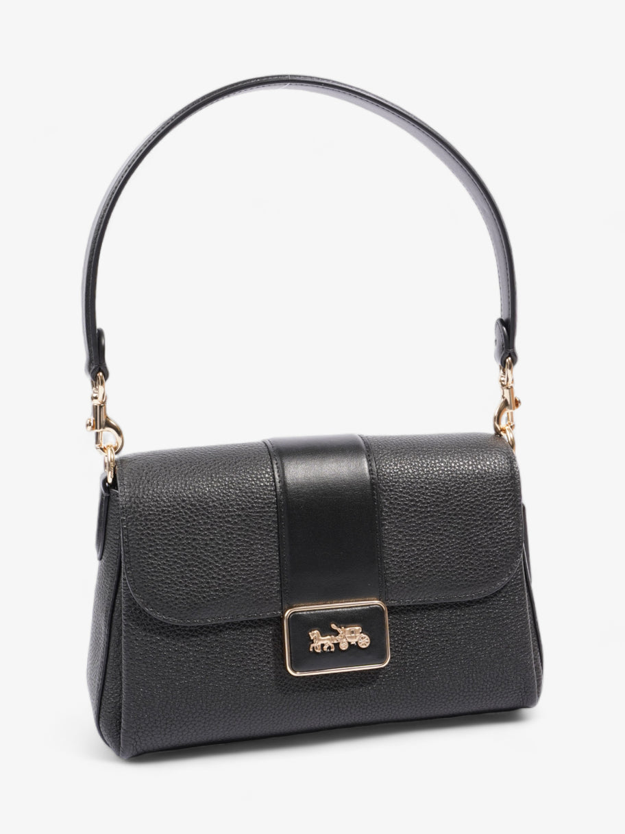 Coach Grace Shoulder Bag Black Grained Leather Image 9