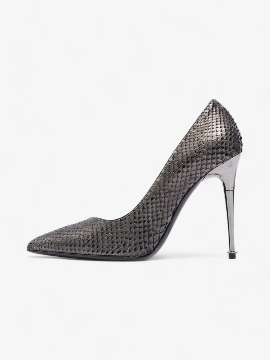 Tom Ford Textured Heels 110mm Python / Gunmetal Python EU 37 UK 4 Image 3