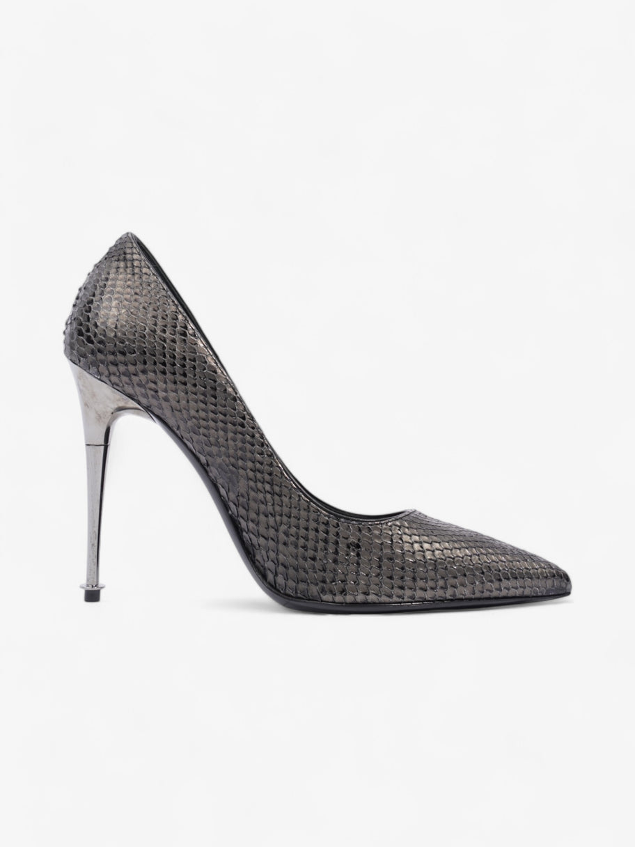 Tom Ford Textured Heels 110mm Python / Gunmetal Python EU 37 UK 4 Image 4