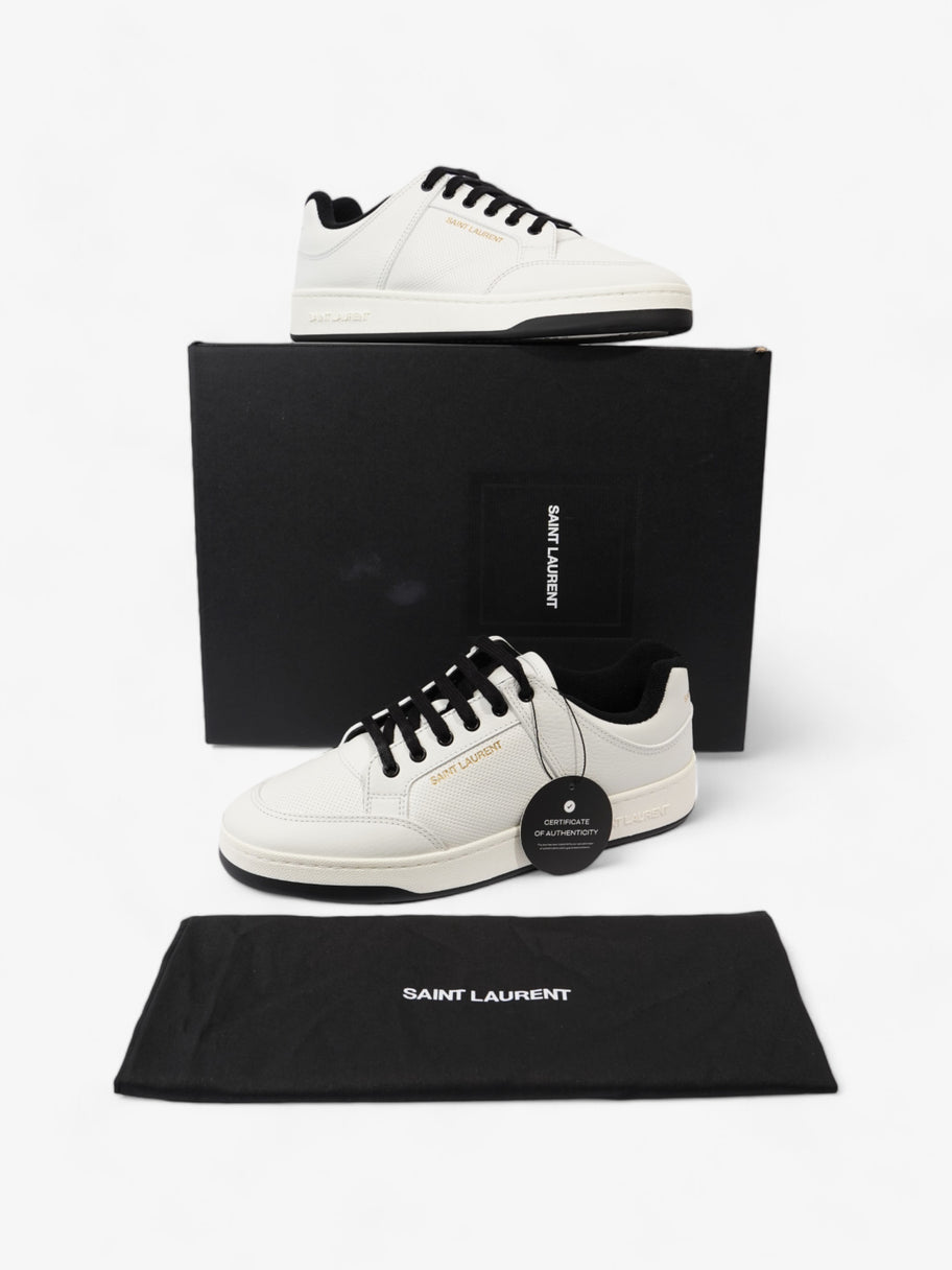 Saint Laurent SL 61/ Perforated Sneakers White / Black Leather EU 43 UK 9 Image 10