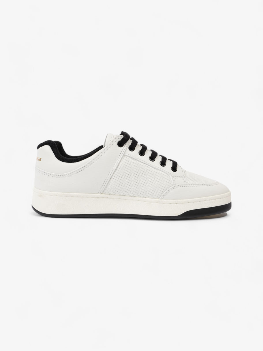 Saint Laurent SL 61/ Perforated Sneakers White / Black Leather EU 43 UK 9 Image 4