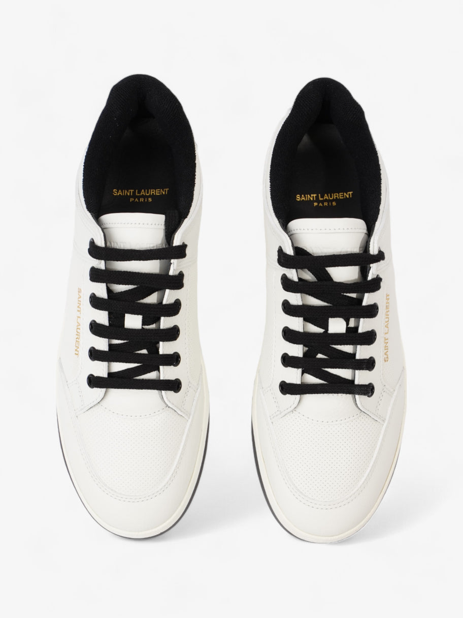 Saint Laurent SL 61/ Perforated Sneakers White / Black Leather EU 43 UK 9 Image 8