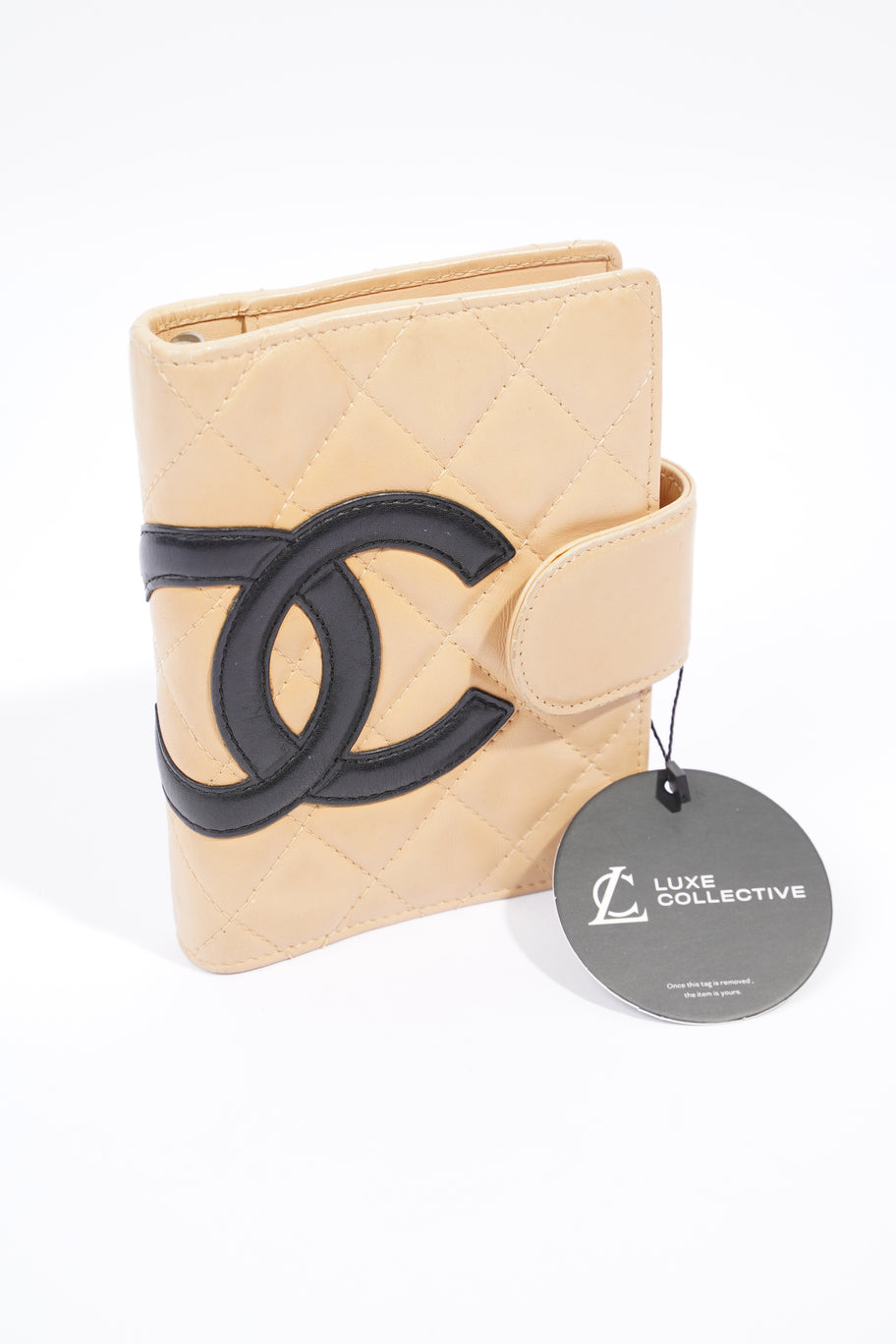 Chanel Diary Planner Beige / Black CC Lambskin Leather Image 10