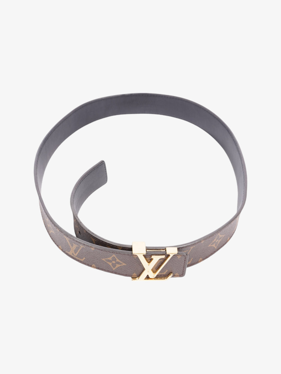 Louis Vuitton LV Initiales Reversible Belt Monogram / Black / Gold Canvas 60cm / 32