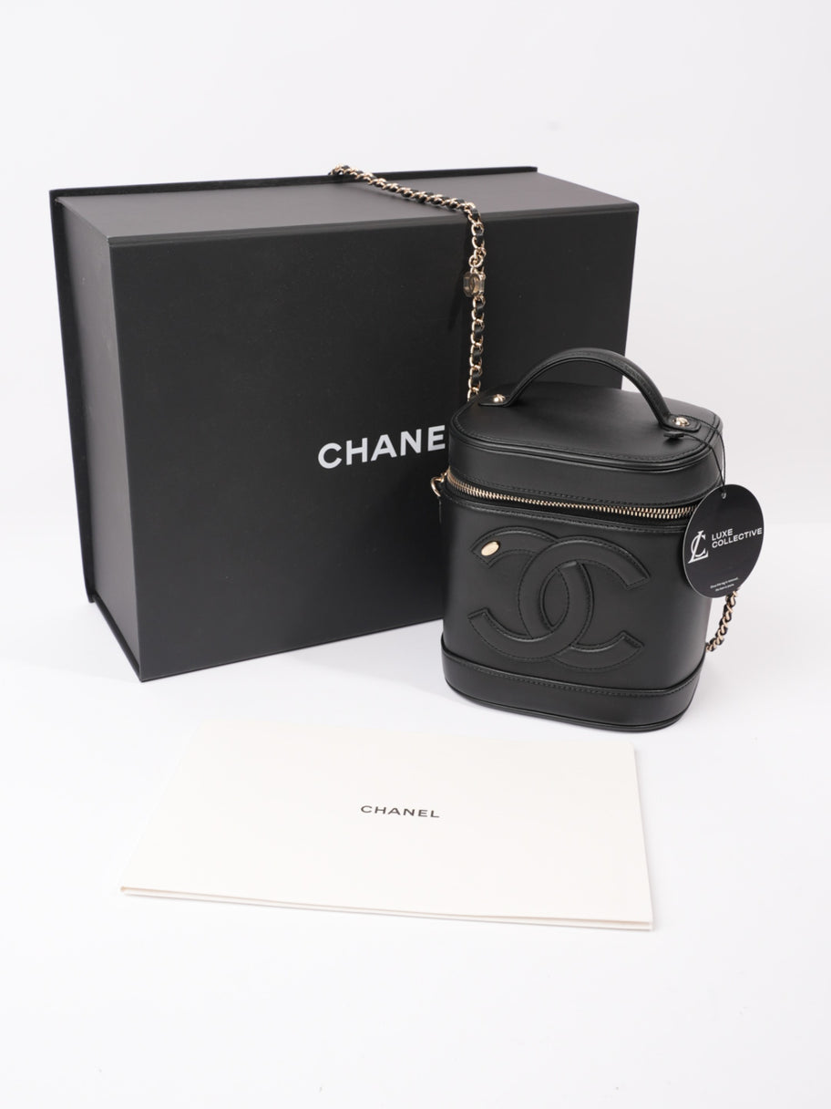 Chanel Coco Vanity Bag Black Caviar Leather Luxe Collective