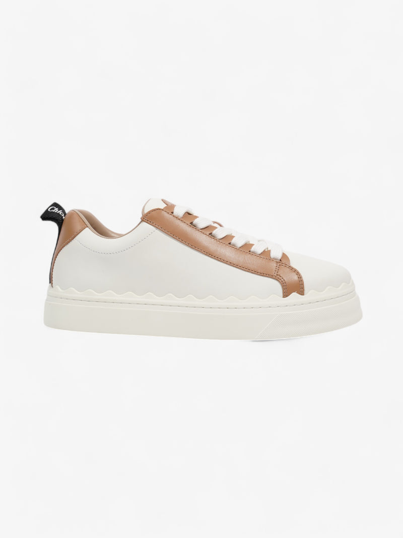  Chloe Lauren Sneaker White  / Brown / Black Leather EU 39 UK 6