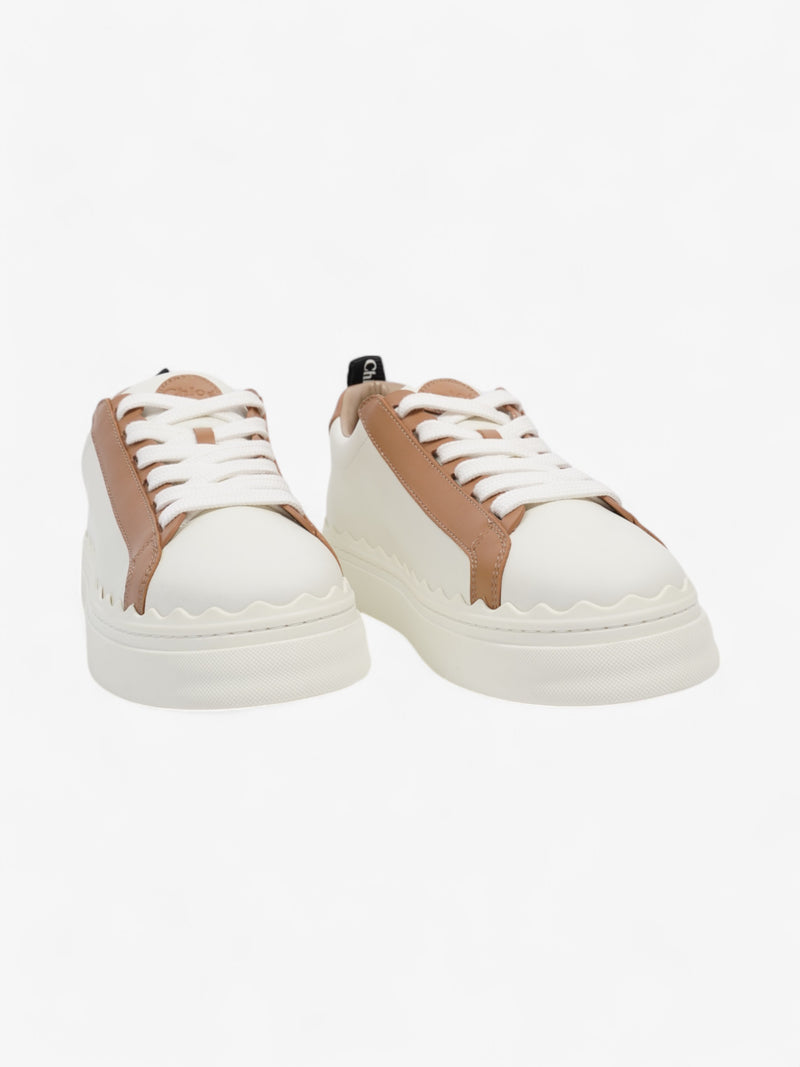  Chloe Lauren Sneaker White  / Brown / Black Leather EU 39 UK 6