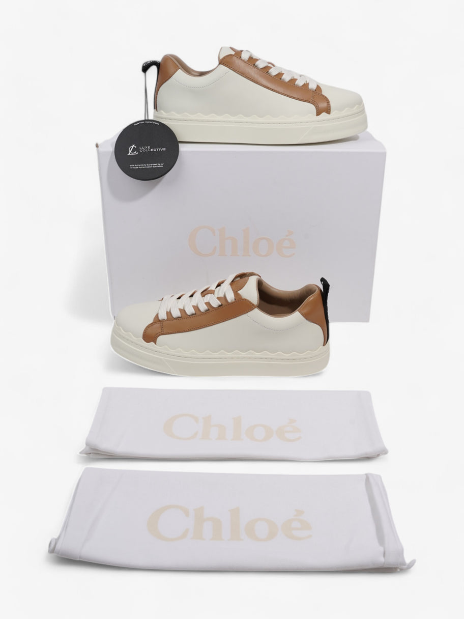 Chloe Lauren Sneaker White  / Brown / Black Leather EU 39 UK 6 Image 8