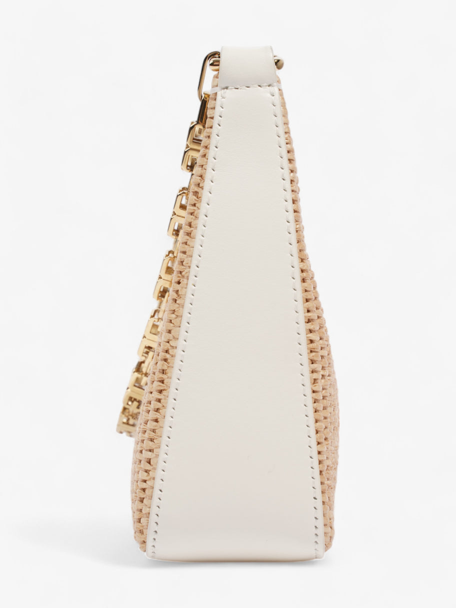 Givenchy Moon Cut Out Natural / White Raffia Mini Image 3