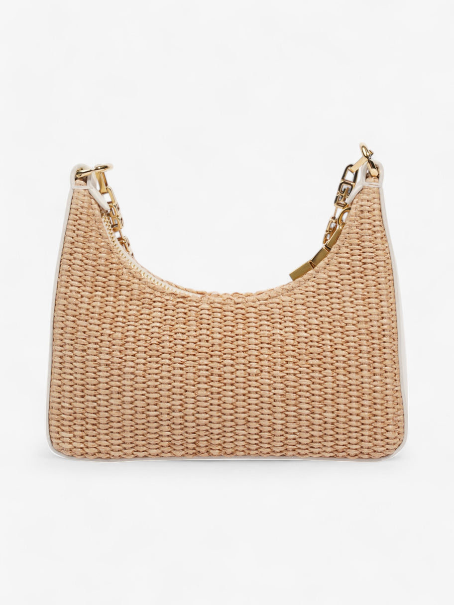 Givenchy Moon Cut Out Natural / White Raffia Mini Image 4