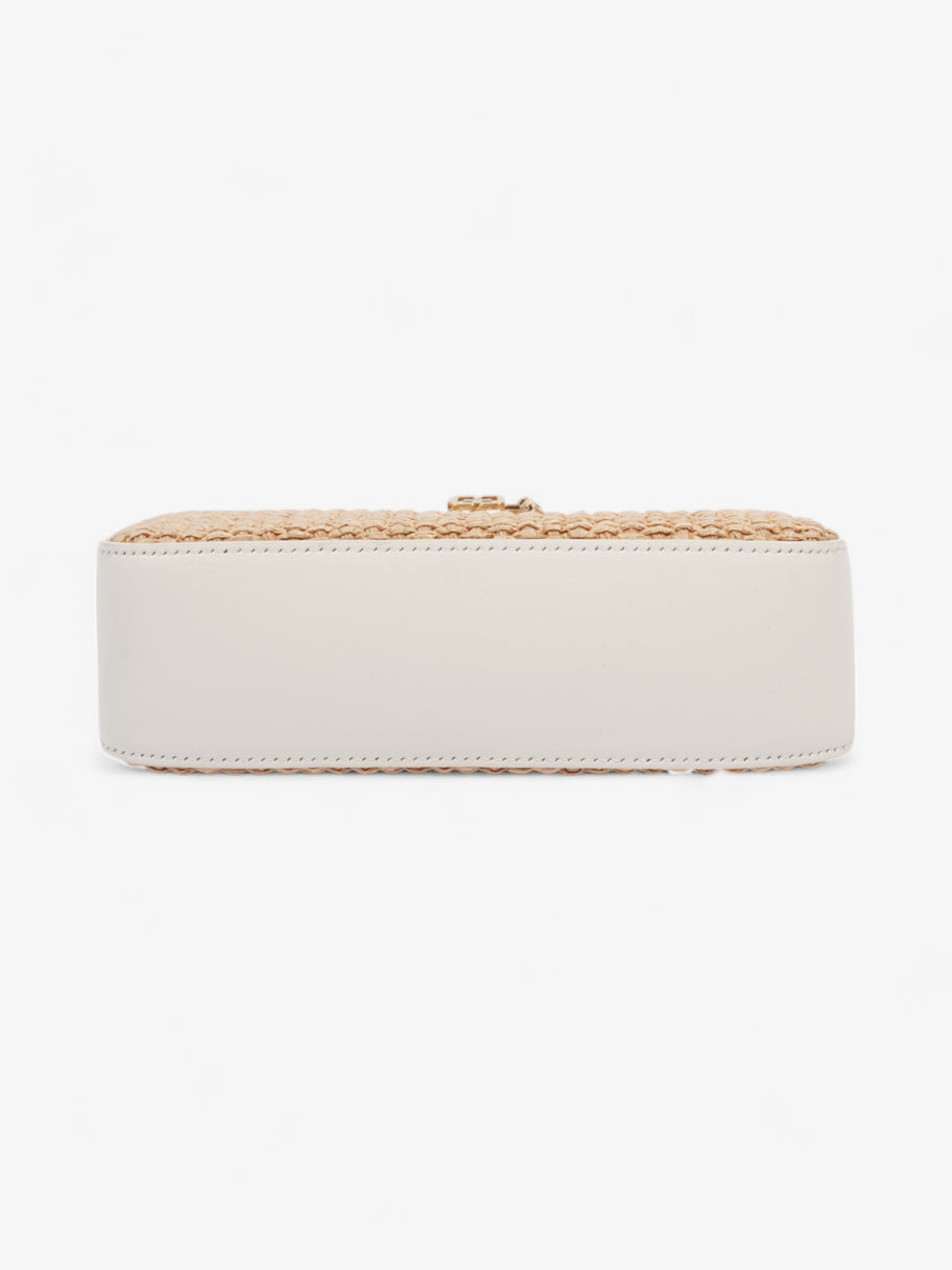 Givenchy Moon Cut Out Natural / White Raffia Mini Image 6