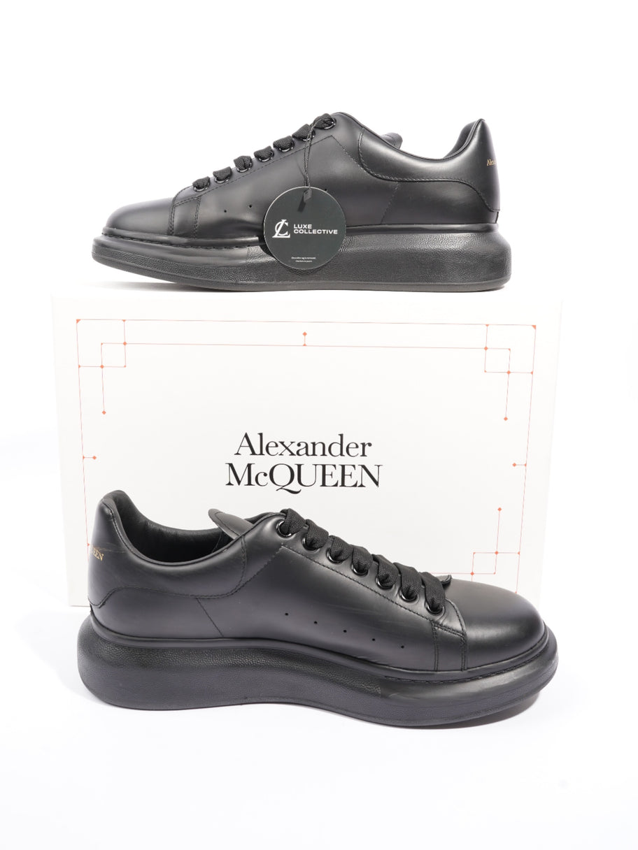 Alexander McQueen Oversized Sneakers Black Leather EU 44 UK 10 Image 10