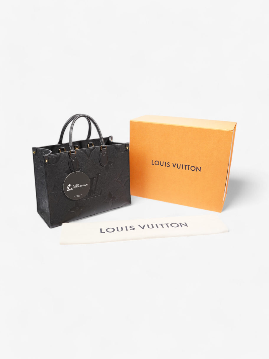 Louis Vuitton OnTheGo Monogram Empreinte / Black Empreinte Leather MM Image 9