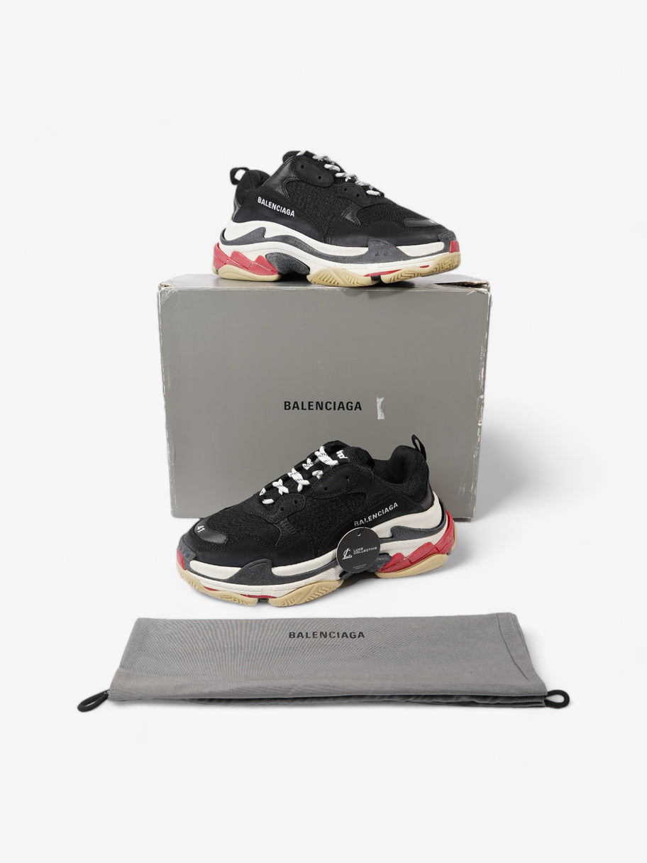 Balenciaga Triple S Black / White / Red Mesh EU 41 UK 8 Image 10