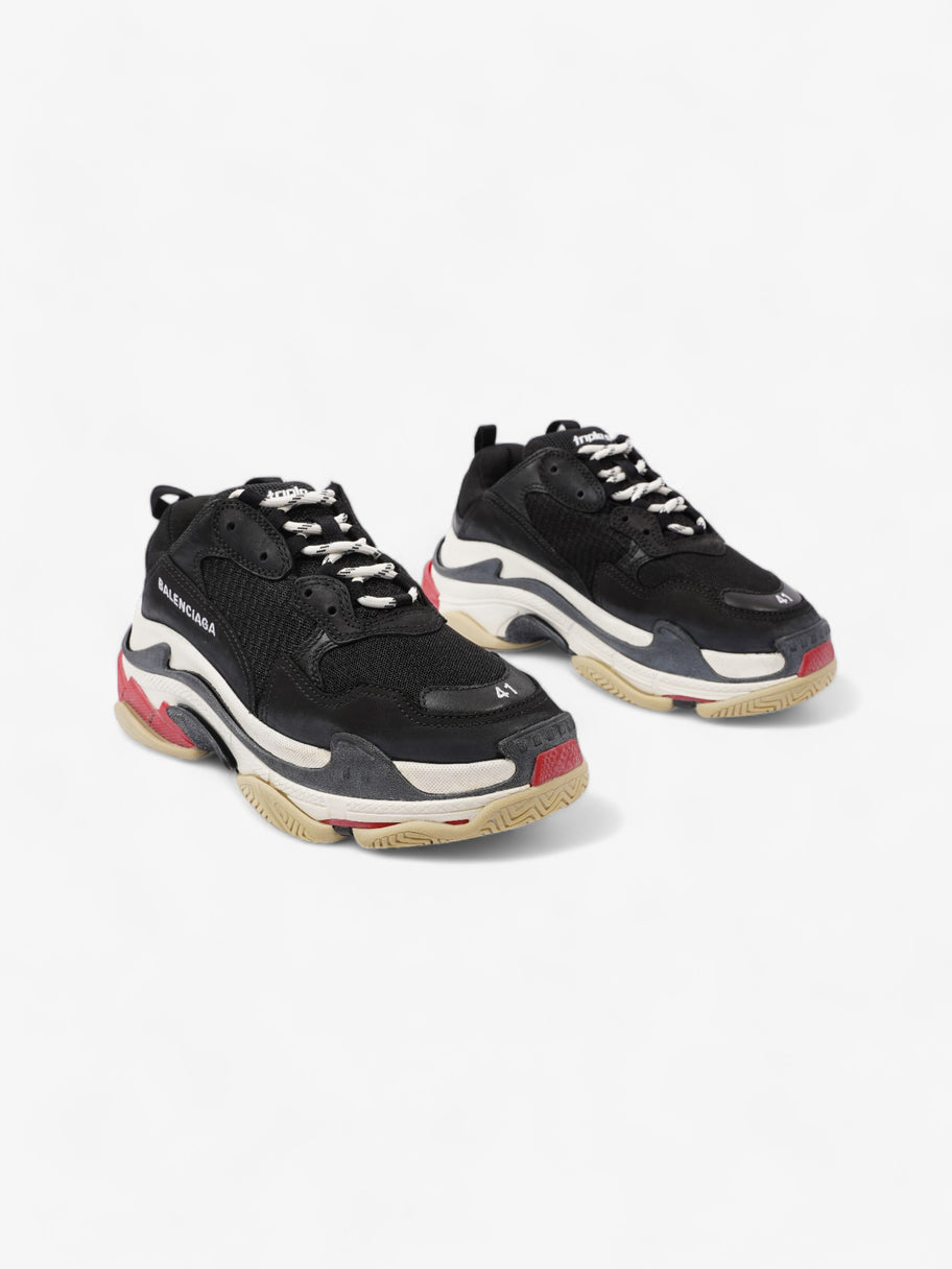 Balenciaga Triple S Black / White / Red Mesh EU 41 UK 8 Image 2