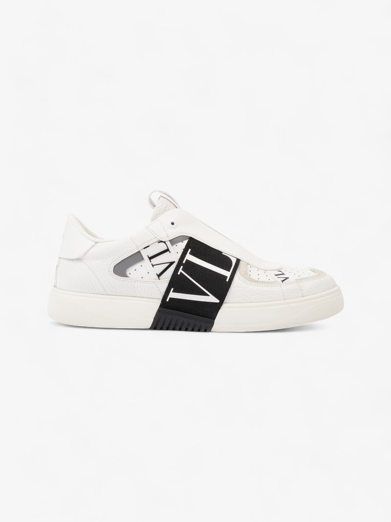  Valentino VL7N Slip On  White / Black Leather EU 46 UK 12