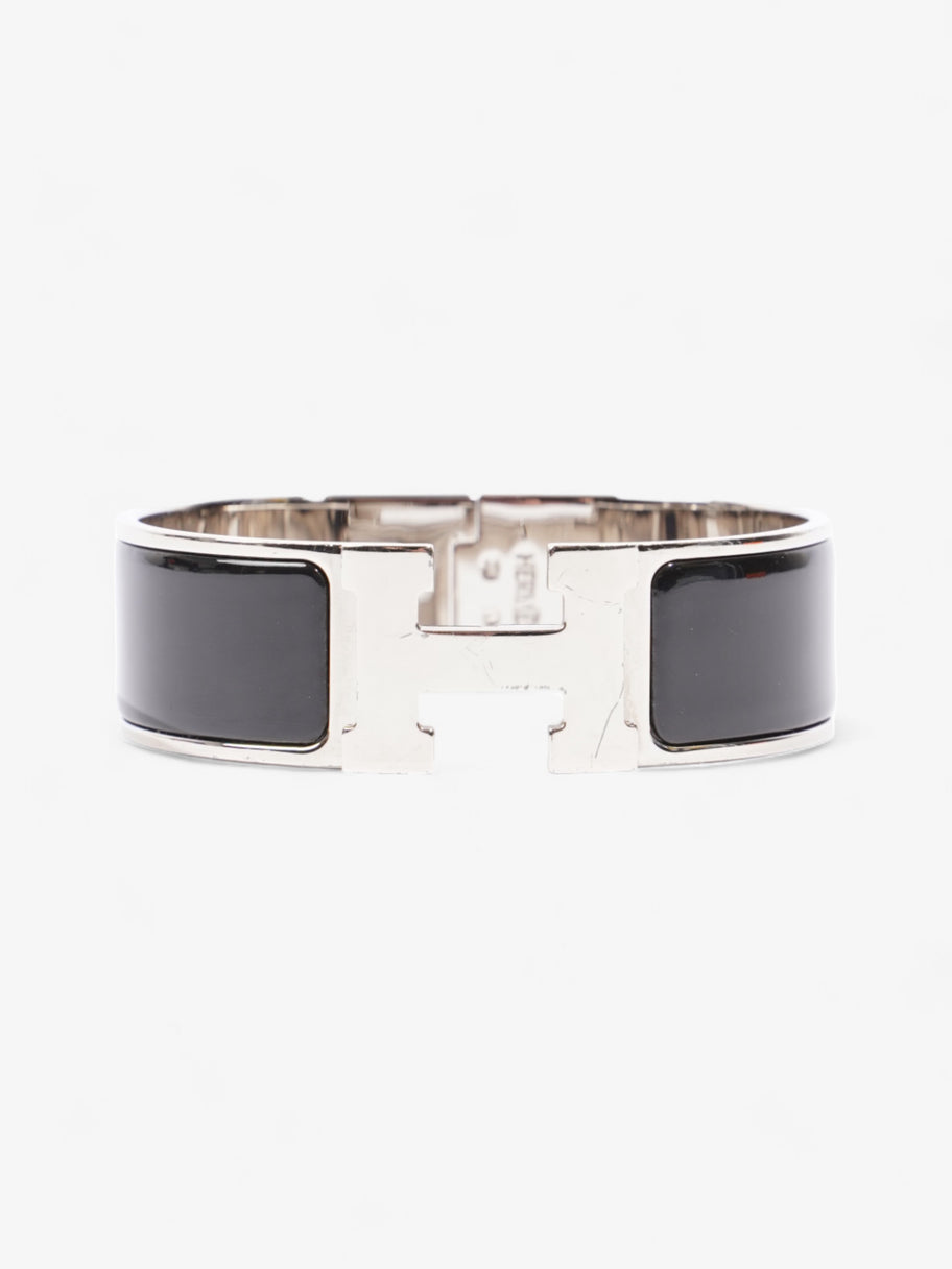 Hermes Clic H Black / Silver Palladium Plated GM Image 1