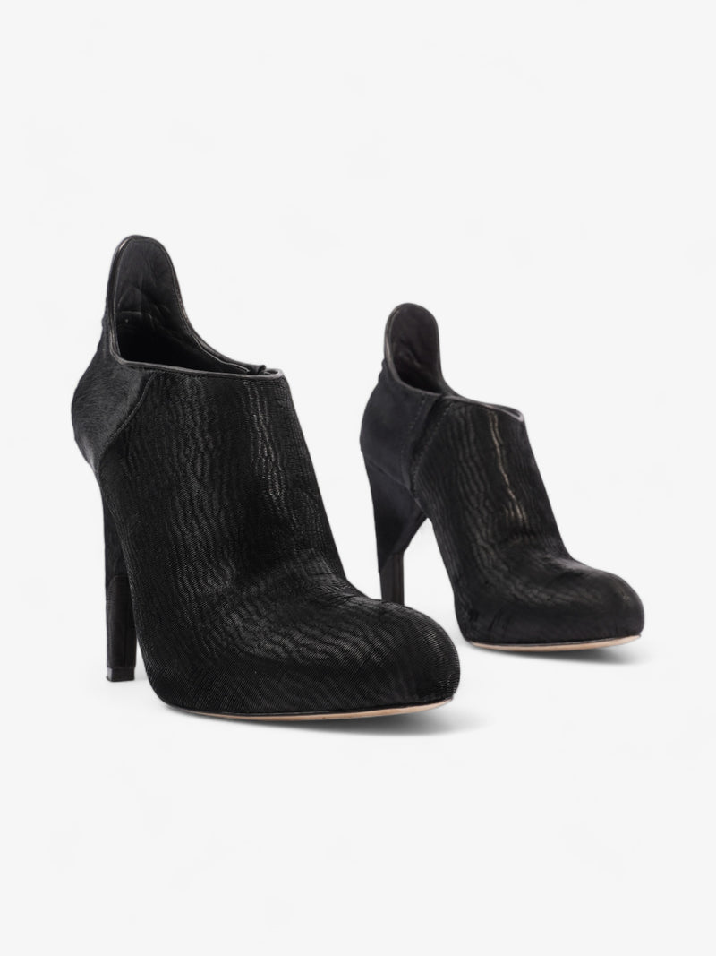  Alexander Wang Frida Boots 120mm Black Calf Hair EU 38 UK 5