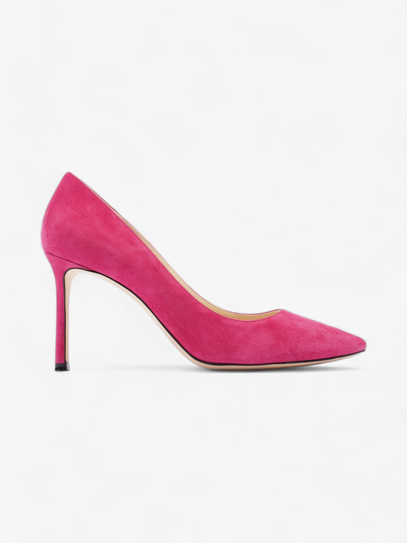  Jimmy Choo Romy 85 85mm Pink Suede EU 38 UK 5