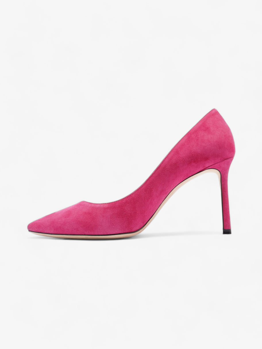 Jimmy Choo Romy 85 85mm Pink Suede EU 38 UK 5 Image 3