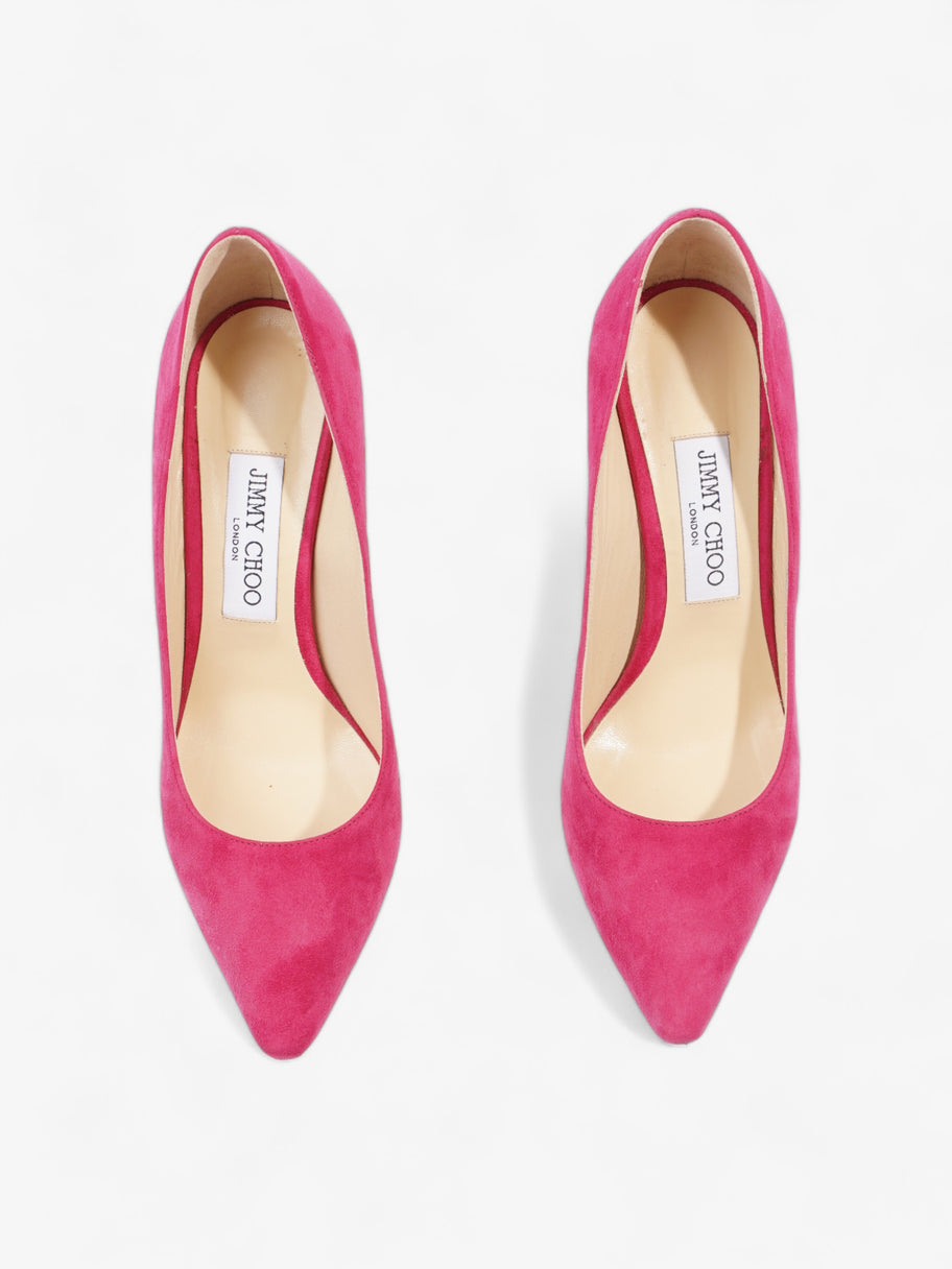 Jimmy Choo Romy 85 85mm Pink Suede EU 38 UK 5 Image 8