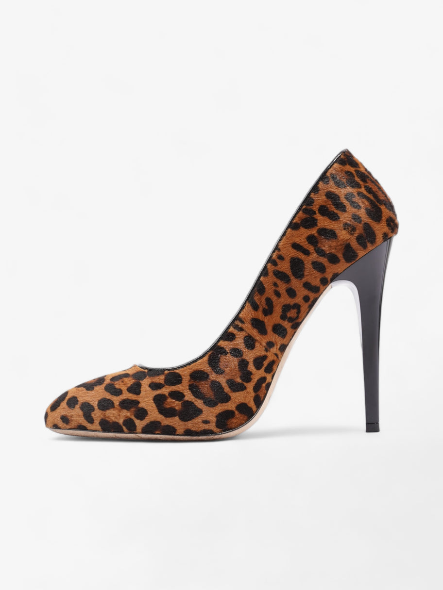 Jimmy Choo Court Heels 120mm Leopard Print Calf Hair EU 38 UK 5 Image 3