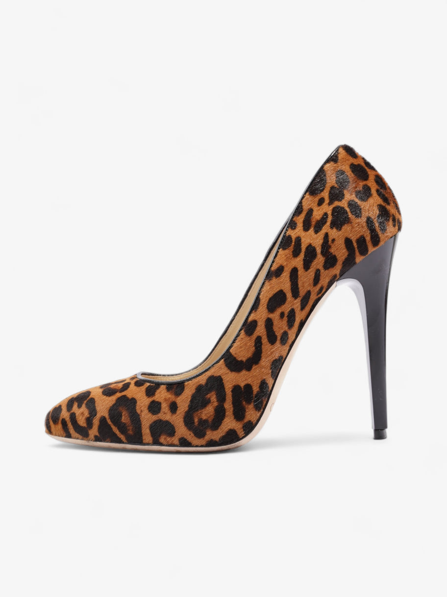 Jimmy Choo Court Heels 120mm Leopard Print Calf Hair EU 38 UK 5 Image 5