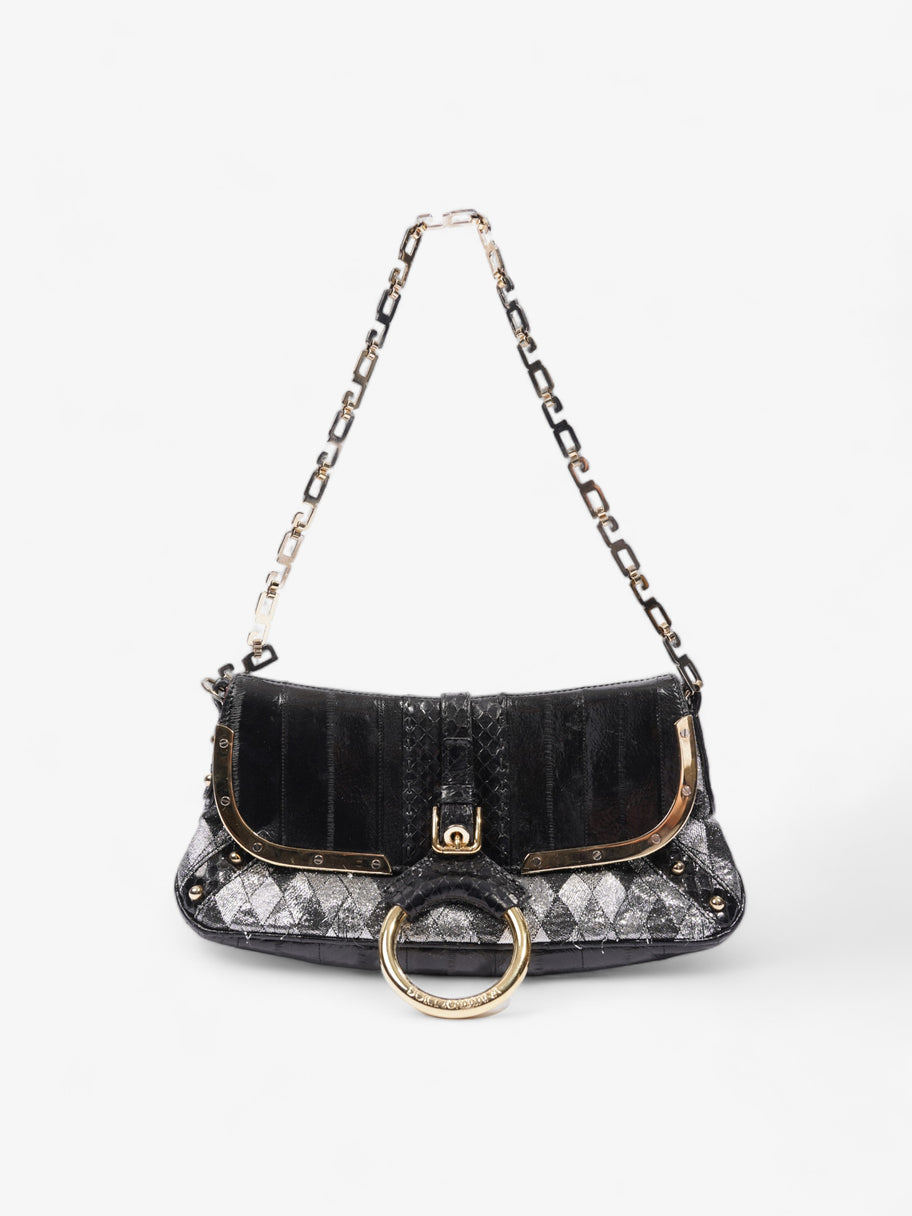 Dolce and Gabbana Clutch Black / Silver Leather Image 1