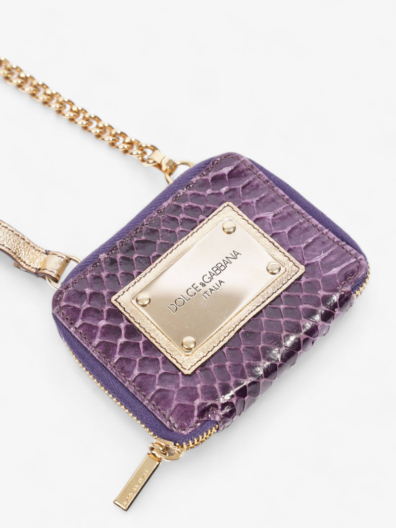  Coin Purse Purple Python