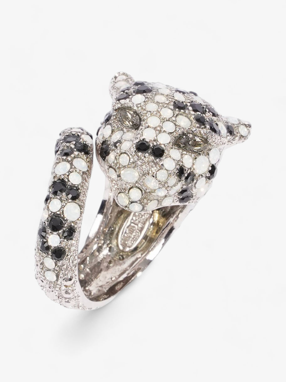 Roberto Cavalli Tiger Ring Silver / Black Base Metal O Image 3