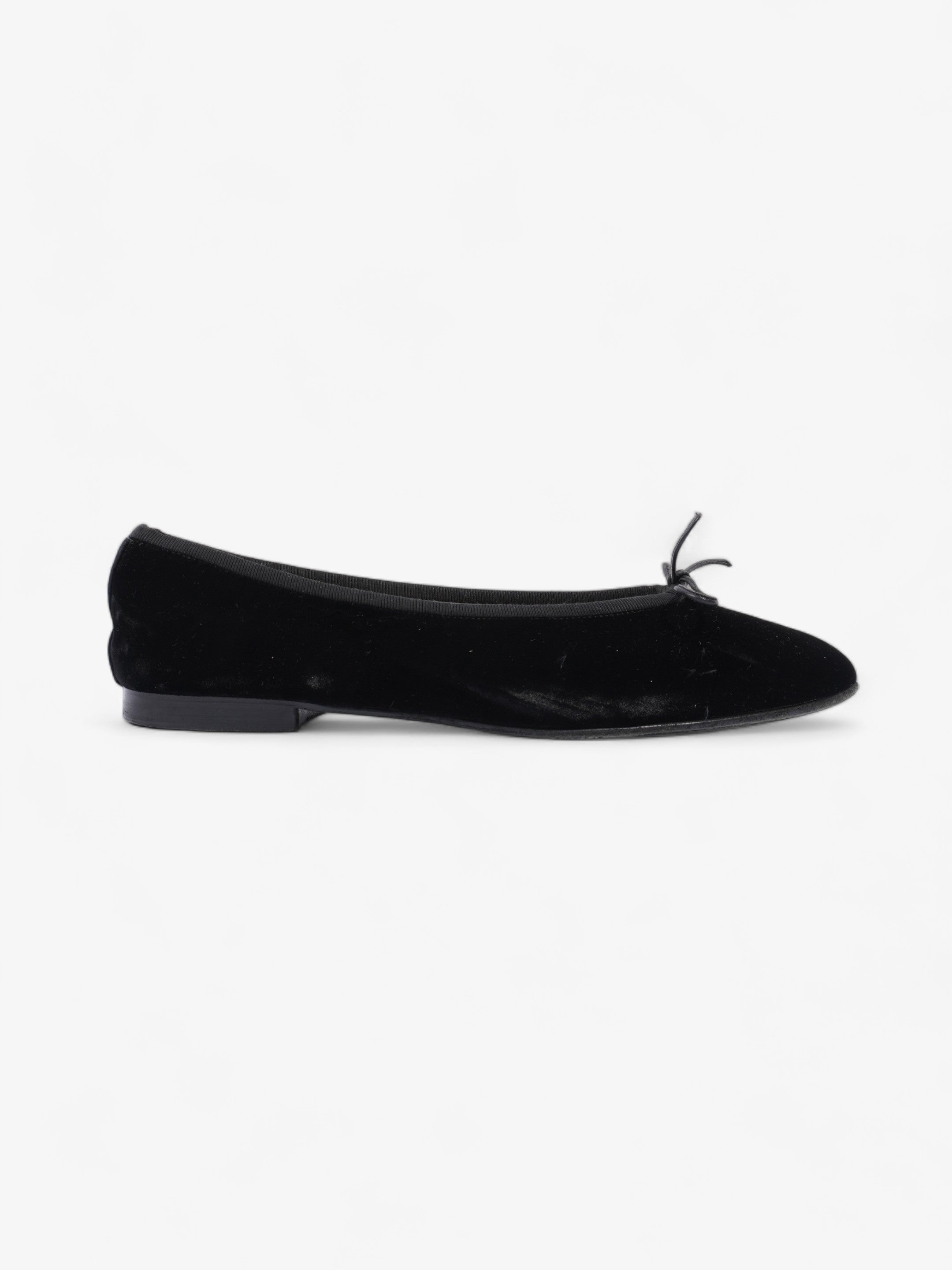 Black velvet ballet store flats