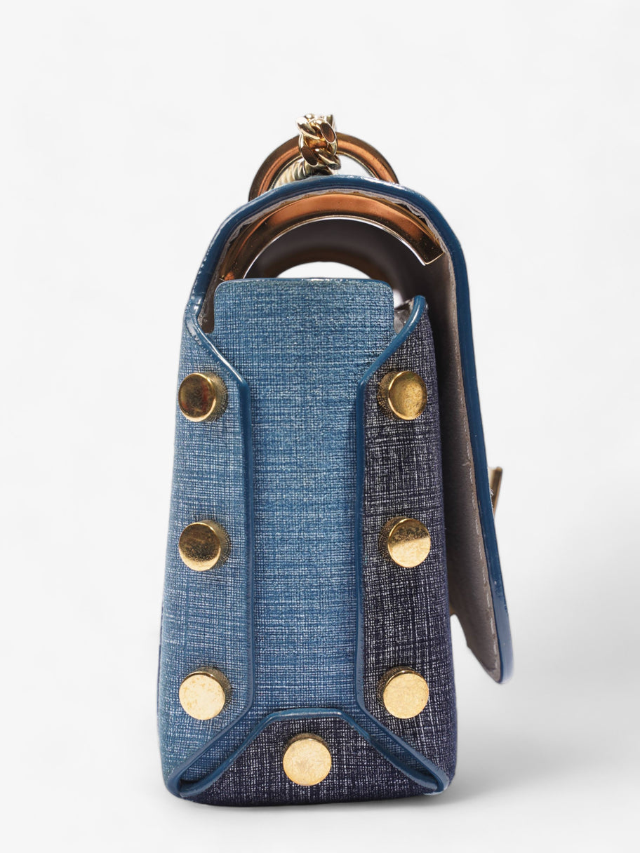 Lockett Petite Patchwork Bag Blue Denim Image 5